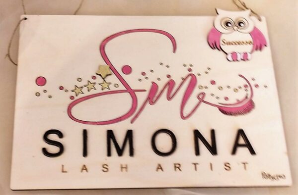 Logo legno Simona 2985
