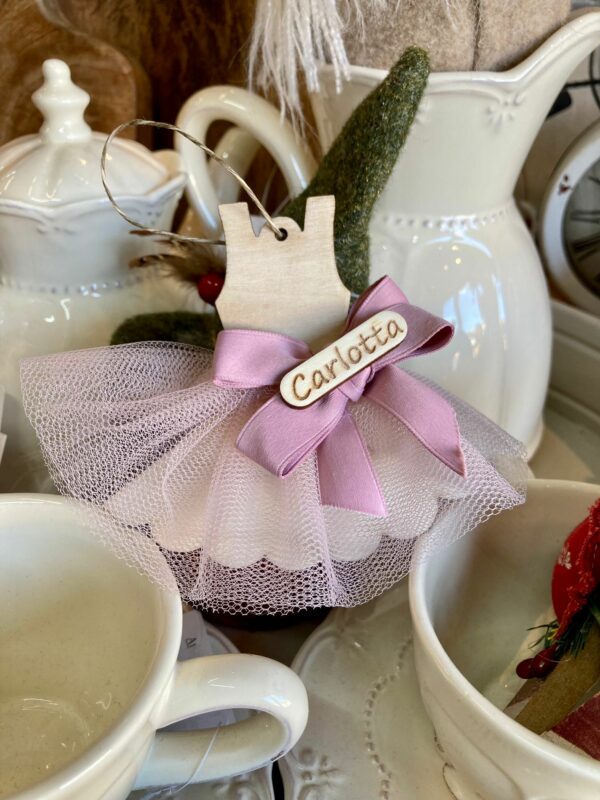 Vestito ballerina legno personalizzabile Pattycrea