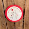 Cerchio legno inciso laser con coppia e frase personalizzabile idea regalo San Valentino Pattycrea - immagine 3