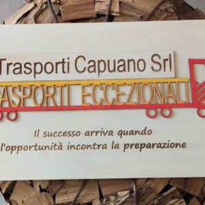 Logo in legno inciso a laser e dipinto a mano l..50CM Pattycrea