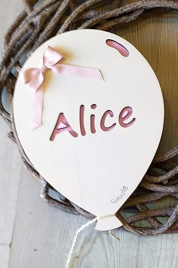 Palloncino con nome 30cm cod3592
