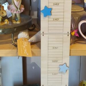 Metro misura bambini legno inciso laser personalizzabile 3300