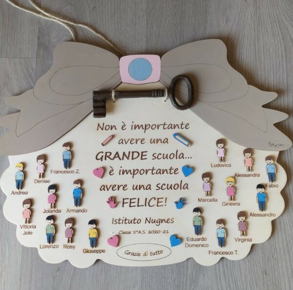 OVALE CON FIOCCO E BAMBINI 2908
