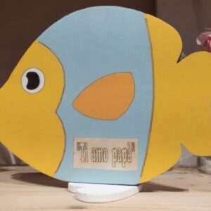 SAGOMA PESCE LEGNO 24CM PATTYCREA