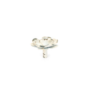 Portacandela fiore metallo h 8 9 cm Nuvole di Stoffa hr221204