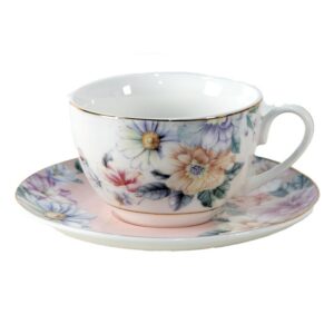 Tazzina da caffe con piattino floks Clayre & Eef