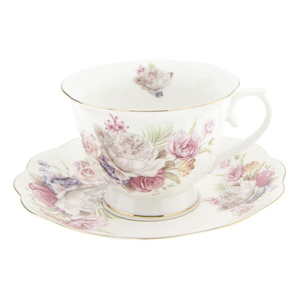 Tazzina da caffè con piattino D.15x7cm 0,25L 6CE0867 Clayre & Eef
