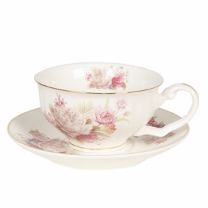 Tazzina da caffè con piattino D.15x8cm 0,12L 6CE0835 Clayre & Eef