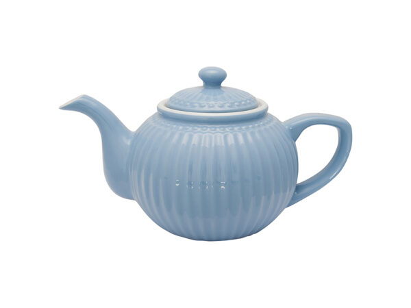 Teiera in porcellana Alice celeste Greengate