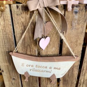 Vasca da bagno L.25cm con decori Pattycrea