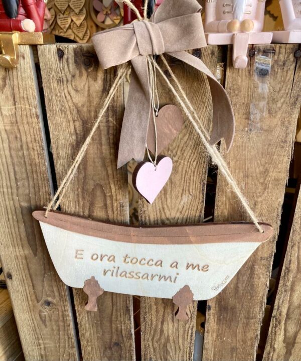 Vasca da bagno L.25cm con decori Pattycrea