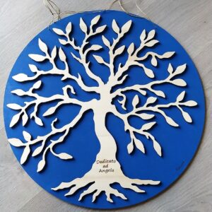 Albero della vita legno inciso laser  personalizzabile  D.50cm Pattycrea