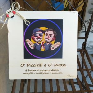 Targa con foto e scritta personalizzabile 30x30 cod 4012