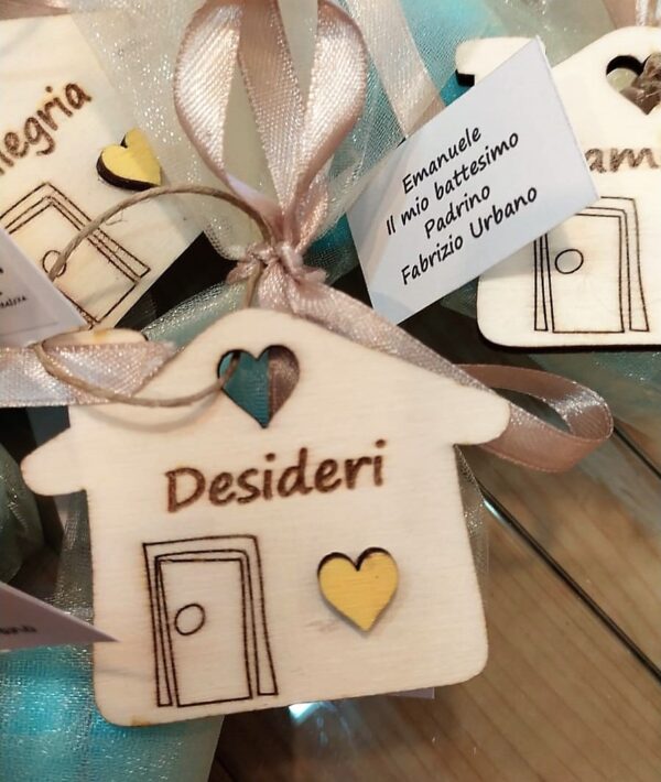 Casetta con parolina personalizzabile 5cm Pattycrea