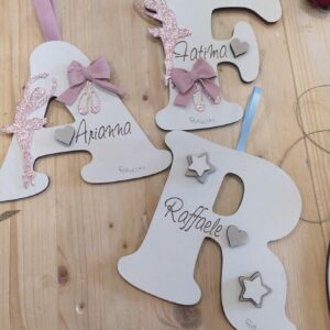 Lettera con nome inciso personalizzabile 15cm