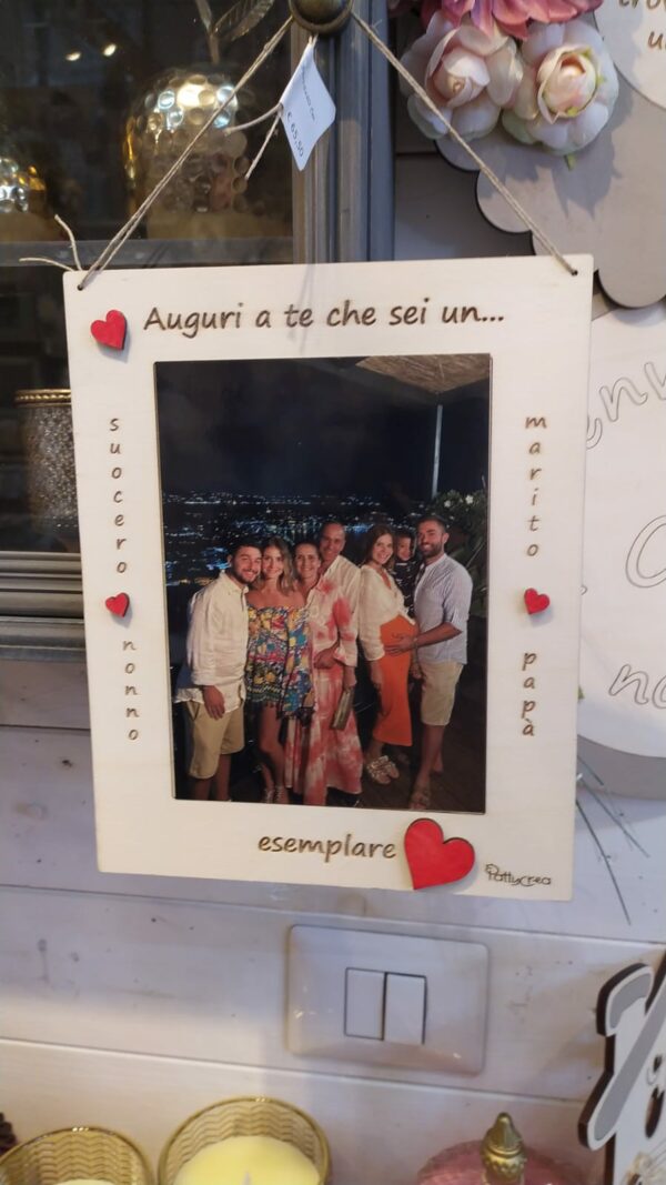 Cornice portafoto 30cm personalizzabile