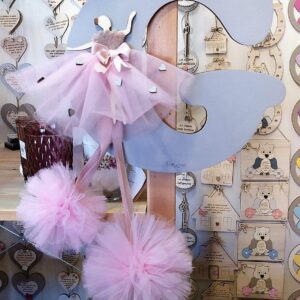 Lettera iniziali con ballerina 30cm Pattycrea