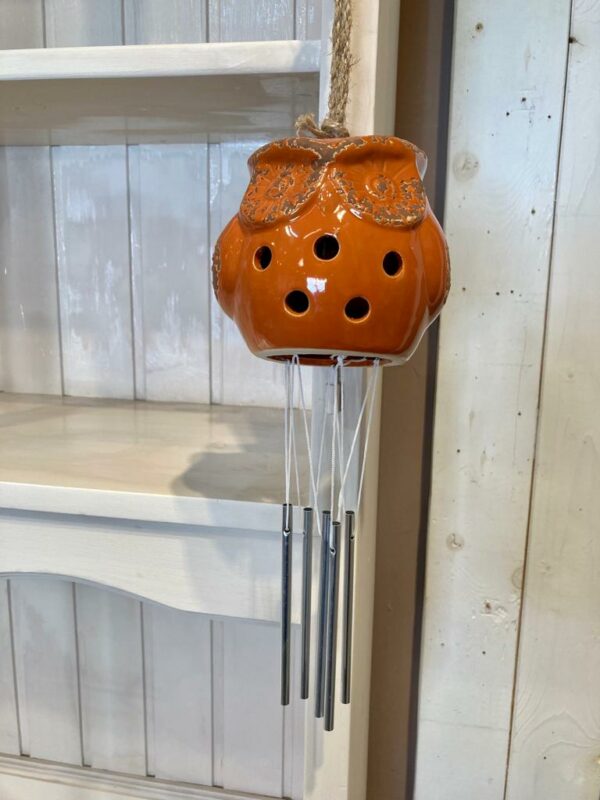 Gufo ceramica con sonagli H.12cm Pattycrea xx