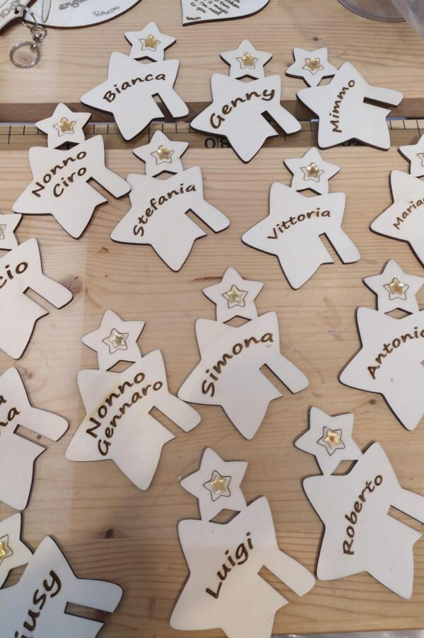 Segnaposto stella personalizzabile con stellina plex