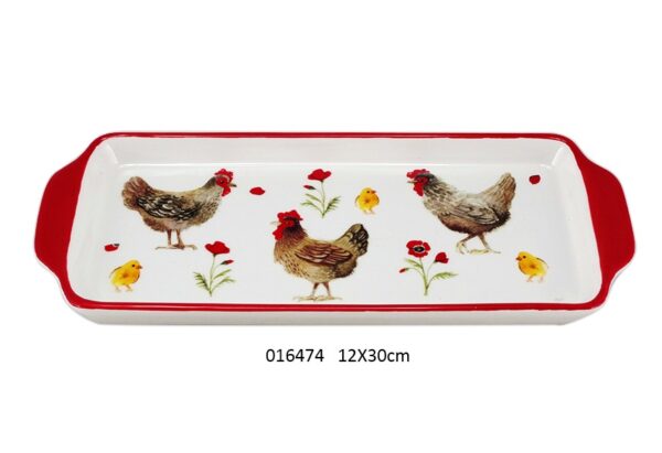 Piatto cake georgette 12x30xh2,5cm