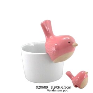 Uccellino accroche pot 5,6x8,9xh6,5cm