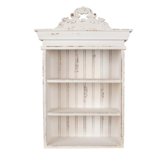 Scaffale da parete 51x20x77 cm Bianco Prodotto in legno Clayre & Eef