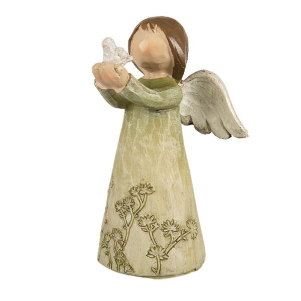 Statue Angelo Verde 7x6x12 cm Clayre