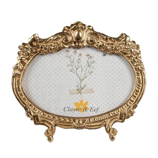 Cornice foto color oro 17x2x15cm 10x15cm Clayre