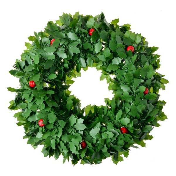 Decorazione ghirlanda verde color rosso 40x6cm Clayre