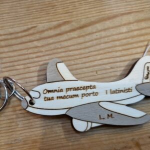 Portachiavi aereo 8CM inciso