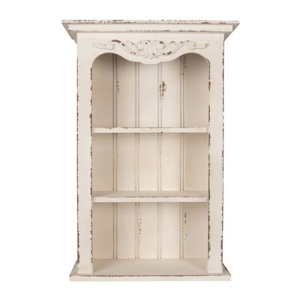 Scaffale da parete 51x20x77 cm Bianco Prodotto in legno Clayre & Eef