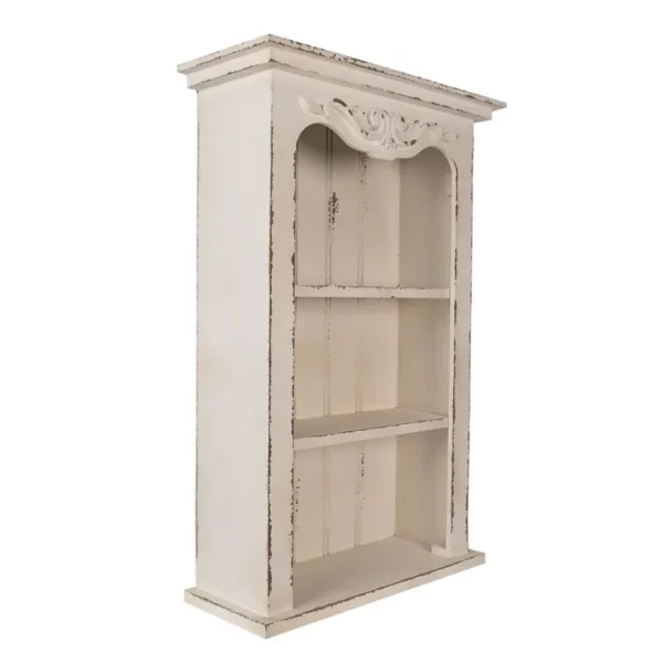 Scaffale da parete 51x20x77 cm Bianco Prodotto in legno Clayre & Eef - immagine 2