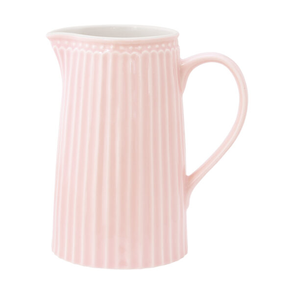 Brocca porcellana Alice rosa pallido 1L Greengate