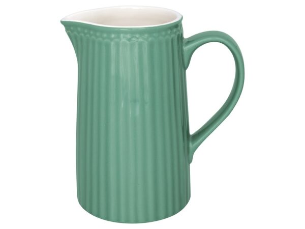 Brocca porcellana Alice verde polveroso 1L Greengate