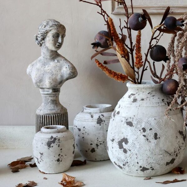 Bust Femme, H43.5/L16.5/W12 cm antique grey Chic Antique