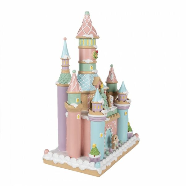 Decorazione Castello 27x18x42 cm Natale Clayre - immagine 2