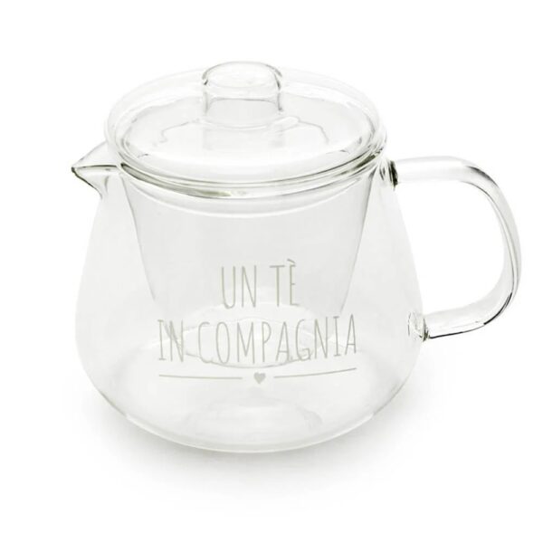 Infusiera in vetro borosilicato UN TE IN COMPAGNIA My Home Nuvole di Stoffa