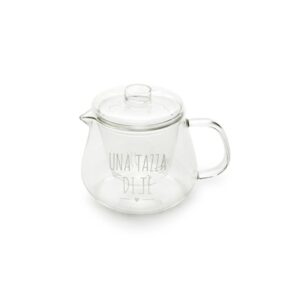 Infusiera in vetro "Una tazza di tè" Nuvole di Stoffa