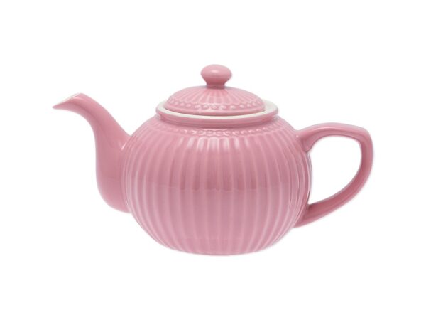Teiera porcellana Alice rosa polverosa Greengate