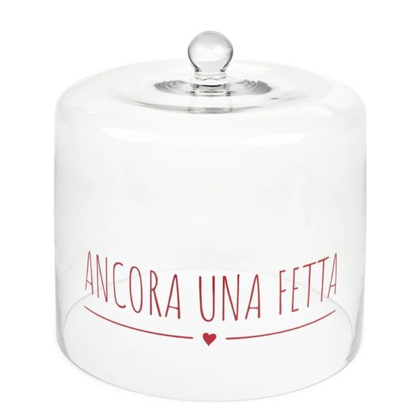Campana in vetro  "Ancora una Fetta" copri Pandoro "My Home" 28.5x29 cm Nuvole di Stoffa
