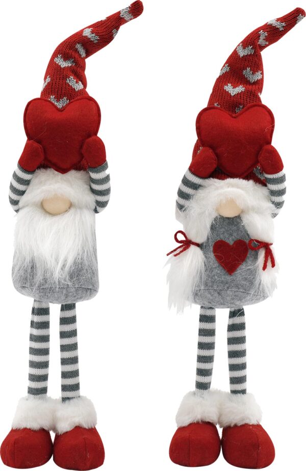 Gnometto/a  con cuore gambe in piedi 10x8x43 Magnus Regalo Pattycrea