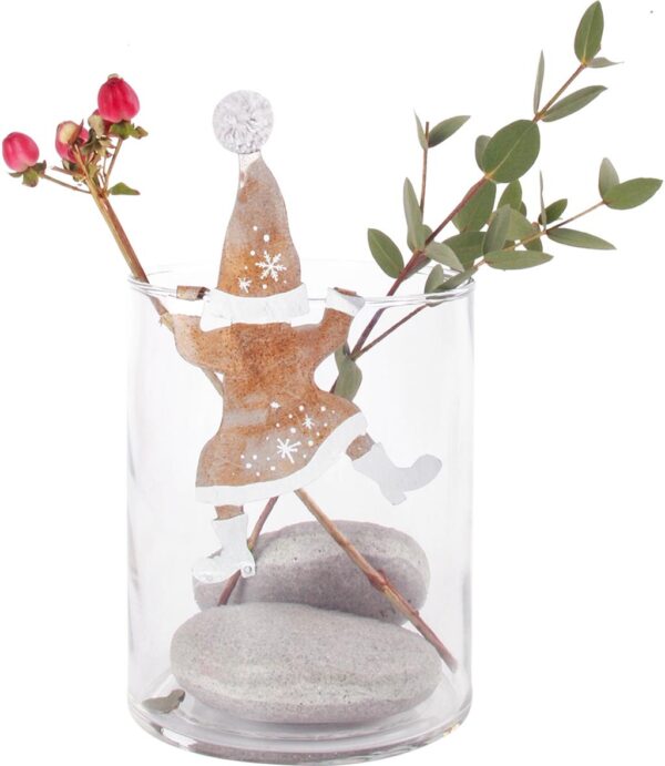 Gnomo rampicante fiocchi di neve 9x15 Magnus Regalo Pattycrea