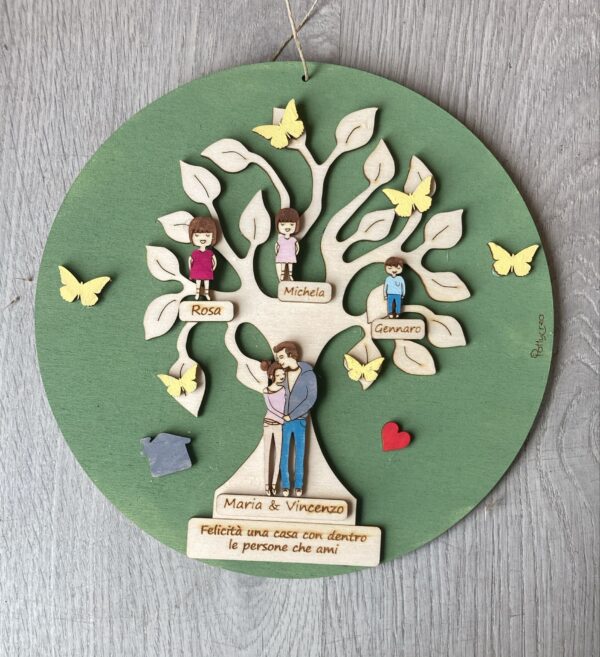 Cerchio  con albero della vita personalizzabile 30cm Pattycrea