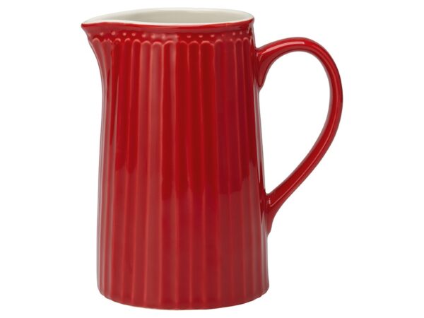 Brocca porcellana Alice rosso 1L Greengate