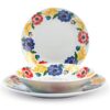 Servizio tavola 18 piatti Coupe porcellana Jardin H&H Lifestile