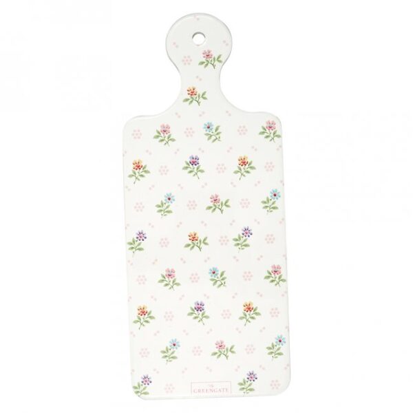 Sottobicchiere ceramica Cilja bianco 29x12 cm Greengate
