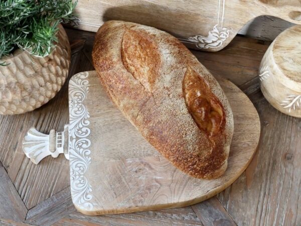 Tours Tagliere per tapas in legno c. intagli H2/L38/L25 cm natura Chic Antique