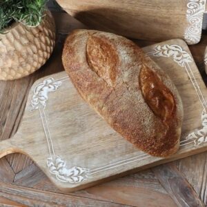 Tours Tagliere per tapas in legno c. intagli H2/L46/L25 cm natura Chic Antique