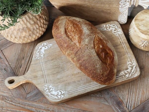 Tours Tagliere per tapas in legno c. intagli H2/L46/L25 cm natura Chic Antique