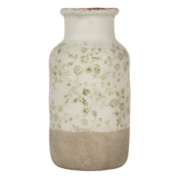 Vaso Ø 14x26 cm Verde Ceramica Fiori Clayre & Eef